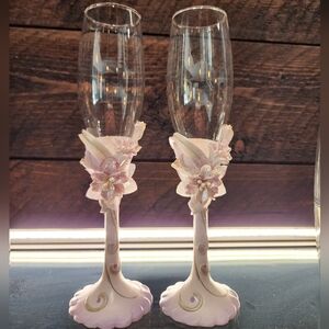 Champagne Toasting  Flutes NIB Wedding